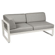 Fermob Bellevie Module d'angle - gauche 2 places Gris argile A5 Taupe grisé B8 