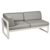 Fermob Bellevie Module d'angle - gauche 2 places Gris argile A5 Taupe grisé B8 