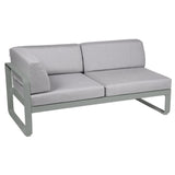 Fermob Bellevie Module d'angle - gauche 2 places Gris lapilli C7 Gris flanelle 79 