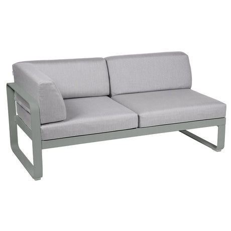 Fermob Bellevie Module d'angle - gauche 2 places Gris lapilli C7 Gris flanelle 79 