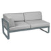 Fermob Bellevie Module d'angle - gauche 2 places Gris orage 26 Gris flanelle 79 