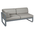 Fermob Bellevie Module d'angle - gauche 2 places Gris orage 26 Taupe grisé B8 