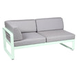 Fermob Bellevie Module d'angle - gauche 2 places Menthe glaciale A7 Gris flanelle 79 