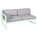 Fermob Bellevie Module d'angle - gauche 2 places Menthe glaciale A7 Gris flanelle 79 