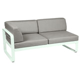 Fermob Bellevie Module d'angle - gauche 2 places Menthe glaciale A7 Taupe grisé B8 
