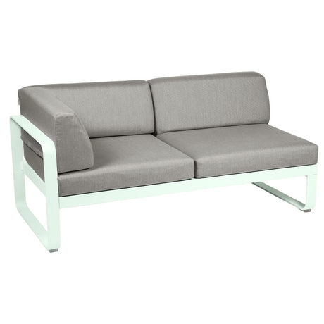 Fermob Bellevie Module d'angle - gauche 2 places Menthe glaciale A7 Taupe grisé B8 