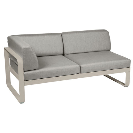 Fermob Bellevie Module d'angle - gauche 2 places Muscade 14 Taupe grisé B8 