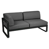 Fermob Bellevie Module d'angle - gauche 2 places Réglisse 42 Gris graphite A3 