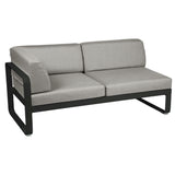 Fermob Bellevie Module d'angle - gauche 2 places Réglisse 42 Taupe grisé B8 