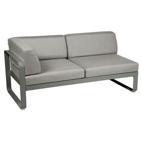 Fermob Bellevie Module d'angle - gauche 2 places Romarin 48 Taupe grisé B8 