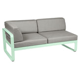 Fermob Bellevie Module d'angle - gauche 2 places Vert opaline 83 Taupe grisé B8 