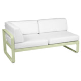 Fermob Bellevie Module d'angle - gauche 2 places Vert tilleul 65 Blanc grisé 81 