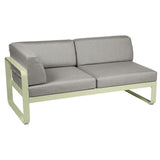 Fermob Bellevie Module d'angle - gauche 2 places Vert tilleul 65 Taupe grisé B8 
