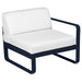 Fermob Bellevie Module Droit 1 place Bleu abysse 92 Blanc grisé 81 