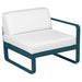 Fermob Bellevie Module Droit 1 place Bleu acapulco 21 Blanc grisé 81 