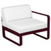 Fermob Bellevie Module Droit 1 place Cerise noire B9 Blanc grisé 81 