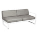 Fermob Bellevie Module droit 2 places Blanc coton 01 Taupe grisé B8 