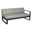 Fermob Bellevie Module droit 2 places Bleu abysse 92 Taupe grisé B8 
