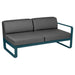 Fermob Bellevie Module droit 2 places Bleu acapulco 21 Gris graphite A3 