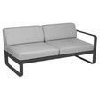 Fermob Bellevie Module droit 2 places Carbone 47 Gris flanelle 79 
