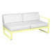 Fermob Bellevie Module droit 2 places Citron givré A6 Blanc grisé 81 