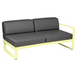 Fermob Bellevie Module droit 2 places Citron givré A6 Gris graphite A3 