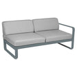 Fermob Bellevie Module droit 2 places Gris orage 26 Gris flanelle 79 
