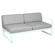 Fermob Bellevie Module droit 2 places Menthe glaciale A7 Gris flanelle 79 
