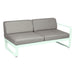 Fermob Bellevie Module droit 2 places Menthe glaciale A7 Taupe grisé B8 