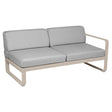 Fermob Bellevie Module droit 2 places Muscade 14 Gris flanelle 79 