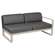 Fermob Bellevie Module droit 2 places Muscade 14 Gris graphite A3 