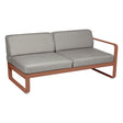 Fermob Bellevie Module droit 2 places Ocre rouge 20 Taupe grisé B8 
