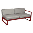 Fermob Bellevie Module droit 2 places Piment 43 Taupe grisé B8 