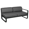 Fermob Bellevie Module droit 2 places Réglisse 42 Gris graphite A3 