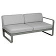 Fermob Bellevie Module droit 2 places Romarin 48 Gris flanelle 79 
