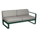Fermob Bellevie Module droit 2 places Vert cèdre 02 Taupe grisé B8 