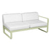 Fermob Bellevie Module droit 2 places Vert tilleul 65 Blanc grisé 81 