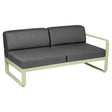 Fermob Bellevie Module droit 2 places Vert tilleul 65 Gris graphite A3 