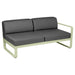 Fermob Bellevie Module droit 2 places Vert tilleul 65 Gris graphite A3 