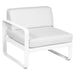 Fermob Bellevie Module gauche 1 place Blanc coton 01 Blanc grisé 81 