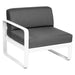 Fermob Bellevie Module gauche 1 place Blanc coton 01 Gris graphite A3 