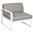 Fermob Bellevie Module gauche 1 place Blanc coton 01 Taupe grisé B8 