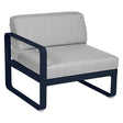 Fermob Bellevie Module gauche 1 place Bleu abysse 92 Gris flanelle 79 