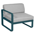 Fermob Bellevie Module gauche 1 place Bleu acapulco 21 Gris flanelle 79 