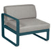Fermob Bellevie Module gauche 1 place Bleu acapulco 21 Taupe grisé B8 