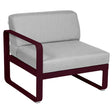Fermob Bellevie Module gauche 1 place Cerise noire B9 Gris flanelle 79 