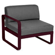 Fermob Bellevie Module gauche 1 place Cerise noire B9 Gris graphite A3 