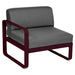 Fermob Bellevie Module gauche 1 place Cerise noire B9 Gris graphite A3 