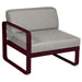 Fermob Bellevie Module gauche 1 place Cerise noire B9 Taupe grisé B8 