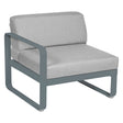 Fermob Bellevie Module gauche 1 place Gris orage 26 Gris flanelle 79 
